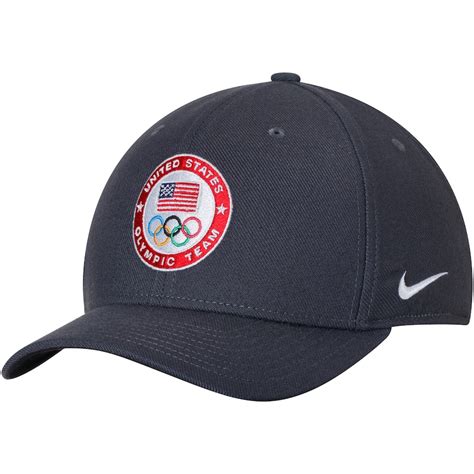 Nike Team Usa Anthracite Swoosh Flex Hat