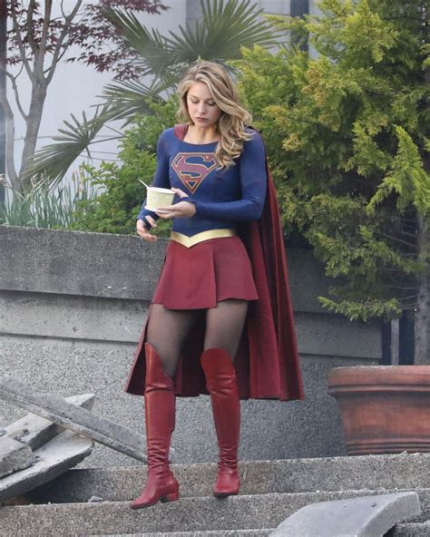Melissa Benoist Finale Of Supergirl Filming In Vancouver 05022018