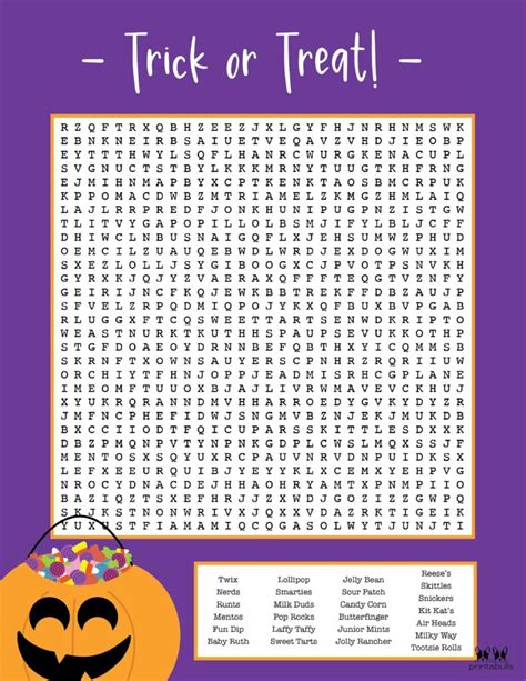 Hard Halloween Word Search Printable