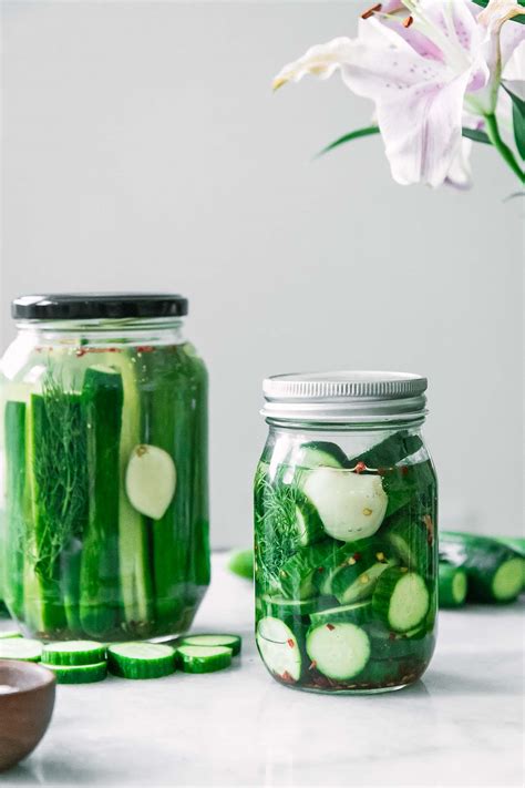 No Cook Refrigerator Pickles ⋆ Easy Quick Pickled Cucumbers