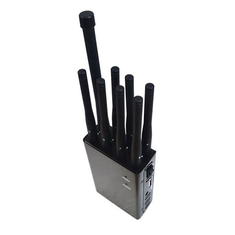 Portable Handheld 8 Antennas Cell Phone Jammer With 2g 3g 4g And Lojack