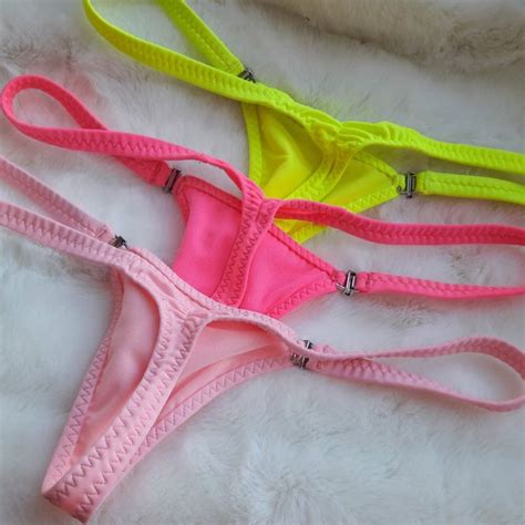 Stripper Thongg String With Clasps Etsy Bikini Panties Thongs