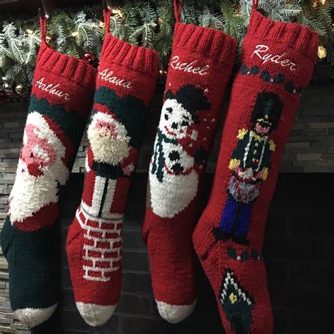 the cutest hand knit personalized christmas stocking just like my grandmother… christmas