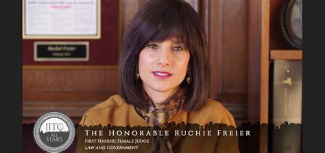 Orthodox Jewish All Star Ruchie Freier First Hasidic Female Judge
