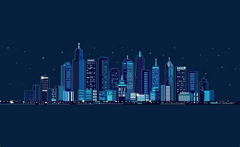City Building Vector Building Background Night City Png