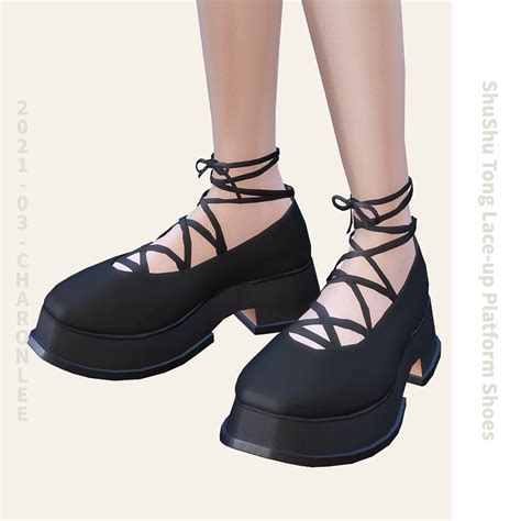Lace Up Platform Shoes From Charonlee Sims 4 Downloads