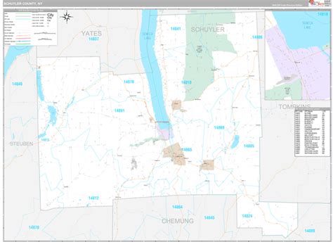 Schuyler County Ny Maps