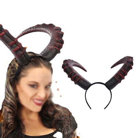 Gothic Devil Horn Headband Headpiece Photograph Devil Hair Hoop Fancy Dress Cosplay Hairband For