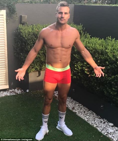 Beau Ryan Strips Off Down To His Jocks On Live Tv Daily Mail Online