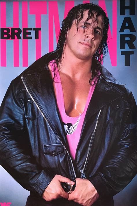 Wwf Bret Hitman Hart 1992 Poster Ebay Hitman Hart Best Wrestlers