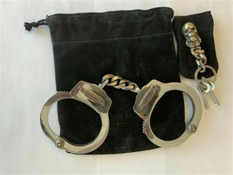Chrome Hearts Silver Handcuffs And Skull Keyring Ebay