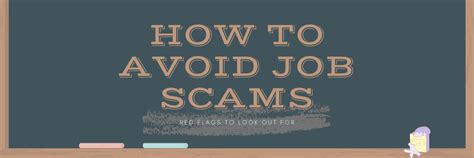 How To Avoid Job Scams Career Success Center