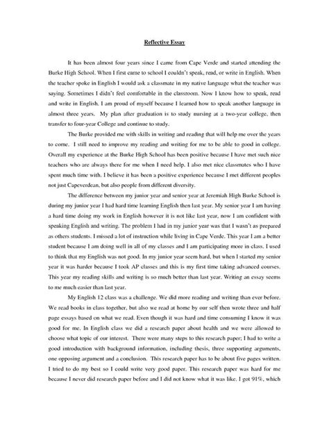 Example of reflection paper tagalog. Writing A Self Reflective Essay : Essays on Self Reflection