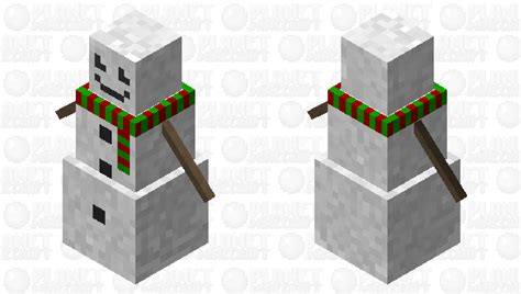 Cute Snow Golem Snowman Minecraft Mob Skin
