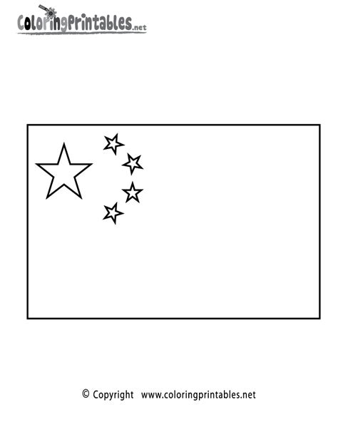 Downloadable Coloring Page Flag Of China China Flag Flag Coloring