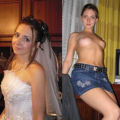 Wedding Day Brides Dressed Undressed On Off Before After Beautiful