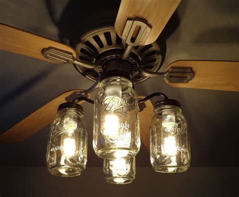 Mason Jar Ceiling Fan Light Ceiling Fan Light Kit Fan Light Kits