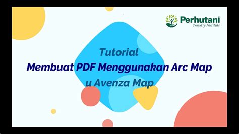 Membuat Pdf Menggunakan Arc Map U Avenza Map Youtube
