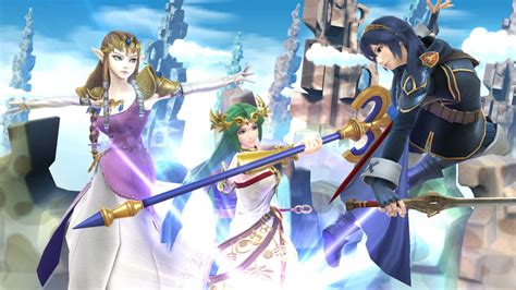Princess Zelda Palutena And Lucina Working Their Magic Smash Bros