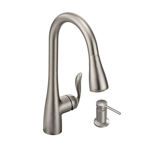 Hard to imagine the protective cap that i tossed would make a difference with the hose. MOEN Haysfield Single-Handle Pull-Down Sprayer Touchless ...