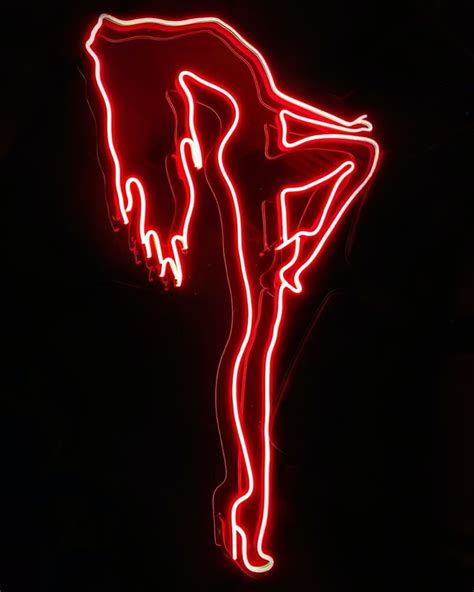 Silhouette Of A Girl Custom Neon Sign Home Decor Wall Etsy