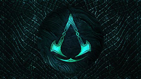 Find your phone wallpaper gif. Assassins Creed Valhalla Logo 4k Assassins Creed Valhalla ...