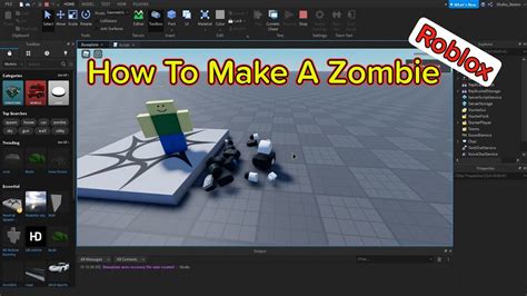 How To Make A Zombie In Roblox Youtube