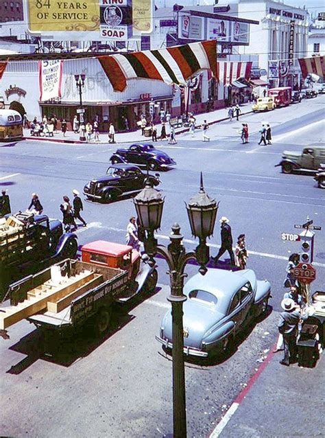 1940s Hollywood And Vine Bizarre Los Angeles Vintage