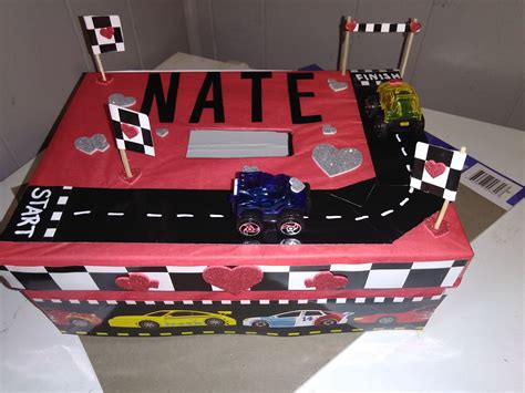 Racecar Valentine Box For Boy Boys Valentines Boxes Valentine Box