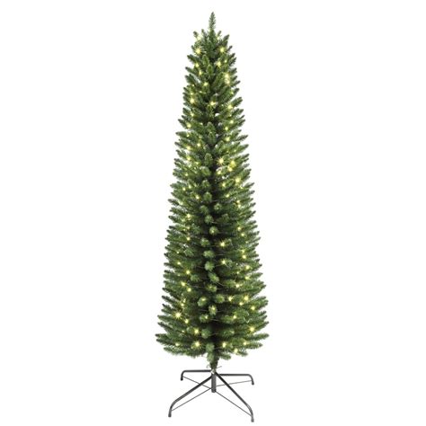 Slim Christmas Tree With Fairy Lights Christmas Decorations 2021