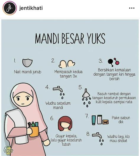 ️ Tata Cara Mandi Wajib Yang Benar Setelah Haid
