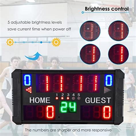 Spolehli Led Scoreboard Digital Multisport Scoreboard With Remote