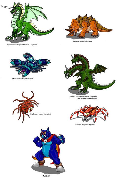 Zelda 1 Bosses By Scatha The Worm On Deviantart