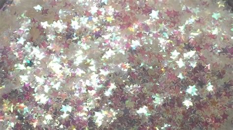 Envy Glitter Stars ~ S 14 ~ Iridescent Clear Youtube