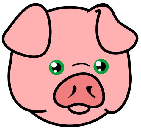 Pig Face Outline Clipart Best