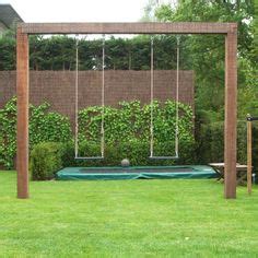 I built a swing set over the summer using 6x6 pressure treated posts. Image result for 6x6 post swing set | playground ...