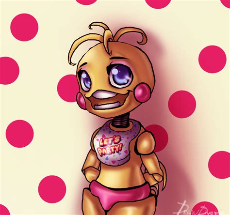 Fnaf 2 Toy Chica Cute By Drawdiverse2015 On Deviantart
