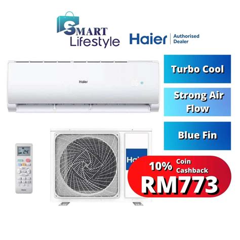 Haier Turbo Cool Non Inverter Hp Air Conditioner Hsu Lpb Shopee Malaysia