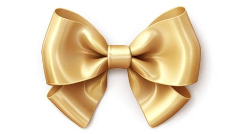 Premium Ai Image Golden Christmas Bow Clipart