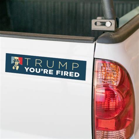 Trump Youre Fired Uncle Sam Bumper Sticker Zazzle
