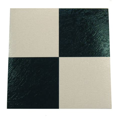 Peel and stick speckled granite vinyl tile (20 sq. Ideal DIY Floors 30.5 x 30.5cm x 1.1mm Winton Self Stick Black And White Vinyl Tile