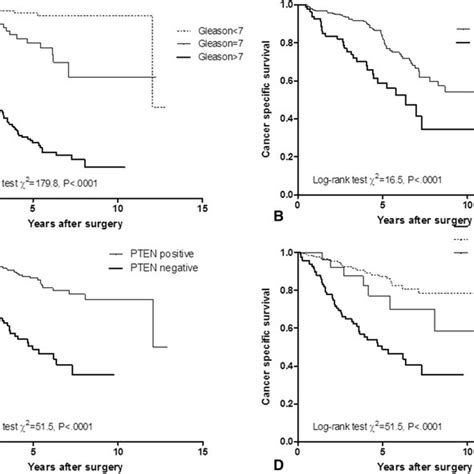 A Km Survival Curves For Cancer Specific Mortality