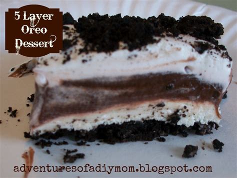 Easy oreo pudding layer dessert : 5 Layer Oreo Dessert - Adventures of a DIY Mom