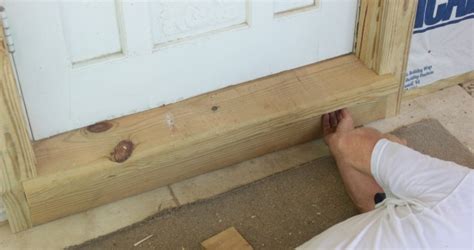 This is where you'll cut the leg. installing exterior wood trim around windows and doors ...
