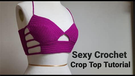 sexy crochet crop top tutorial youtube