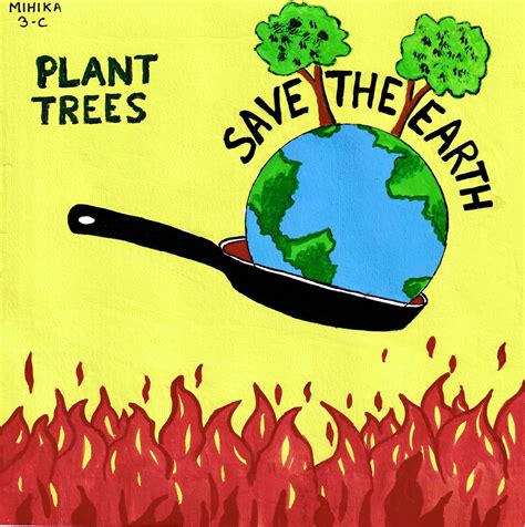 Plant Trees Save Earth Kids Care About Climate Change 2021