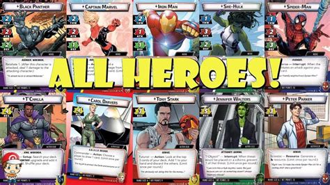 All The Heroes From Marvel Champions Revealed Core Set Living Card