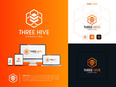 Three Hive Logo By Sobuj Hasan On Dribbble