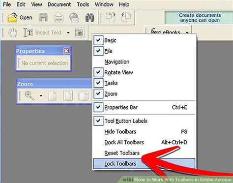 How To Work With Toolbars In Adobe Acrobat 4 Steps Wiki How To