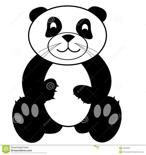 Clipart Of A Panda Bear
